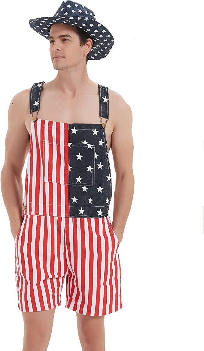 patriotic overalls